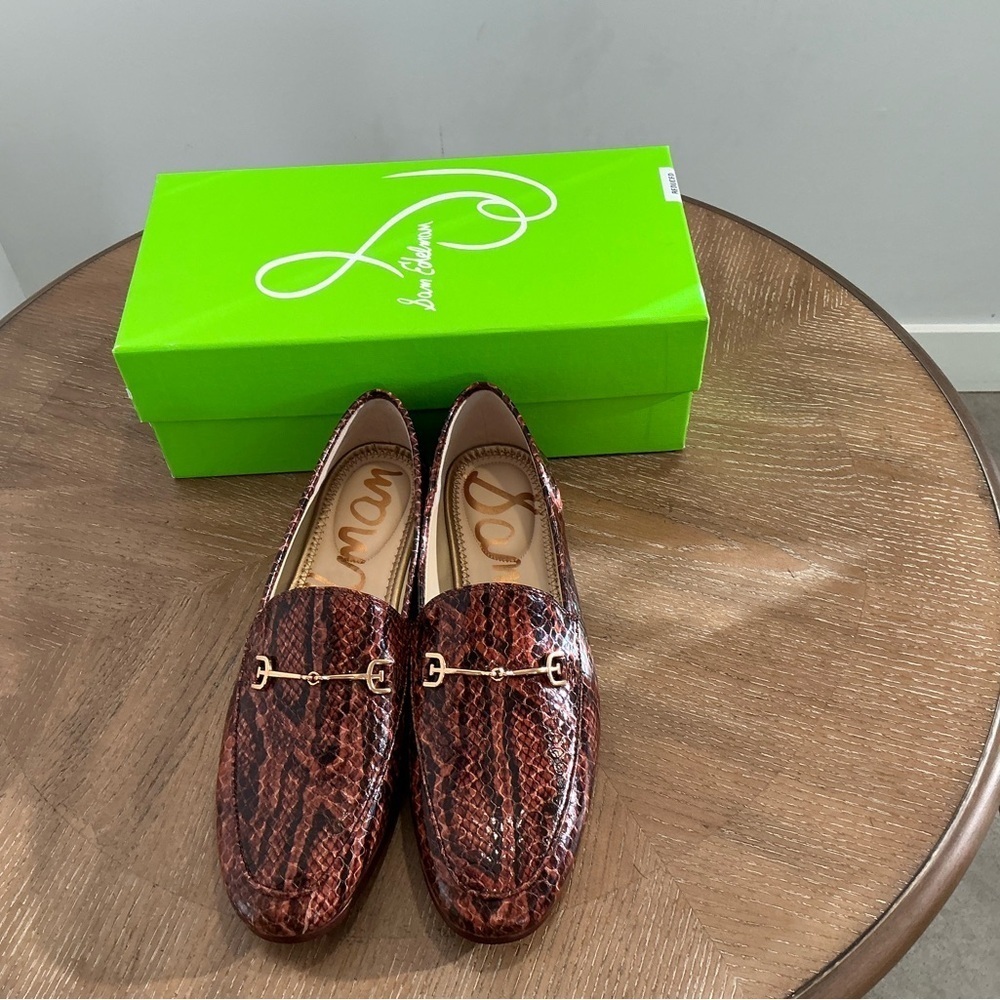 Sam Edelman
Loraine Snake Print Leather Bit Buckle Flat Loafers - Picture 3 of 3